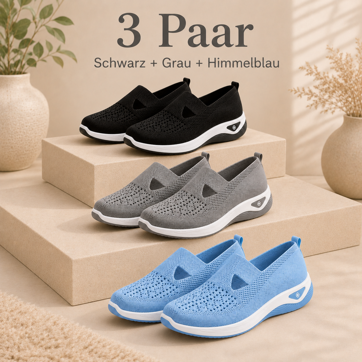 ๐ฅ Breathable Slip-On Comfort Shoes for Women โ Lightweight & Easy to Wear ๐