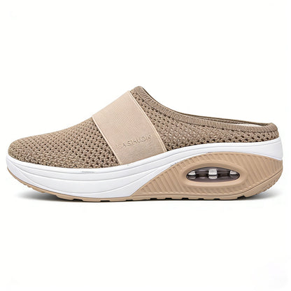 🔥 LAST DAY SALE-80% OFF ✨ BQODQO® Diabetic Air-Cushion Slip-On Walking Shoes, Orthopedic Diabetic Slippers, with Arch-Support for Women
