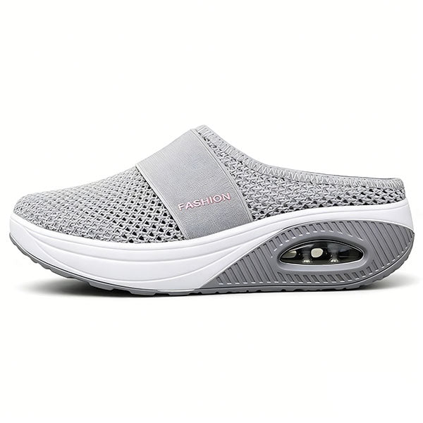 🔥 LAST DAY SALE-80%✨ BQODQO® Diabetic Air-Cushion Slip-On Walking Shoes, Orthopedic Diabetic Slippers, with Arch-Support for Women