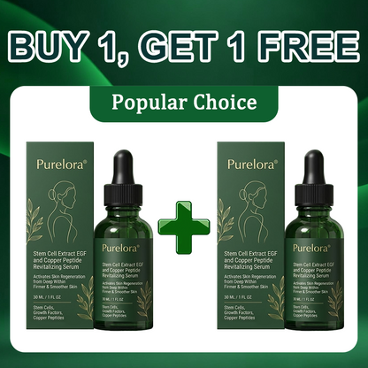 💖Change from the inside out | Purelora® Stem Cell–Derived EGF & Copper Peptide Activating Serum  (Deeply activates skin renewal from within for firmer, smoother-looking skin)